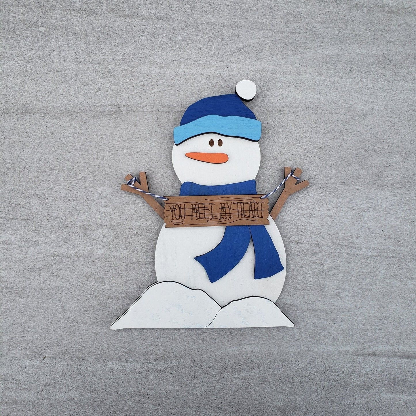 Snowman Tiered Tray Set