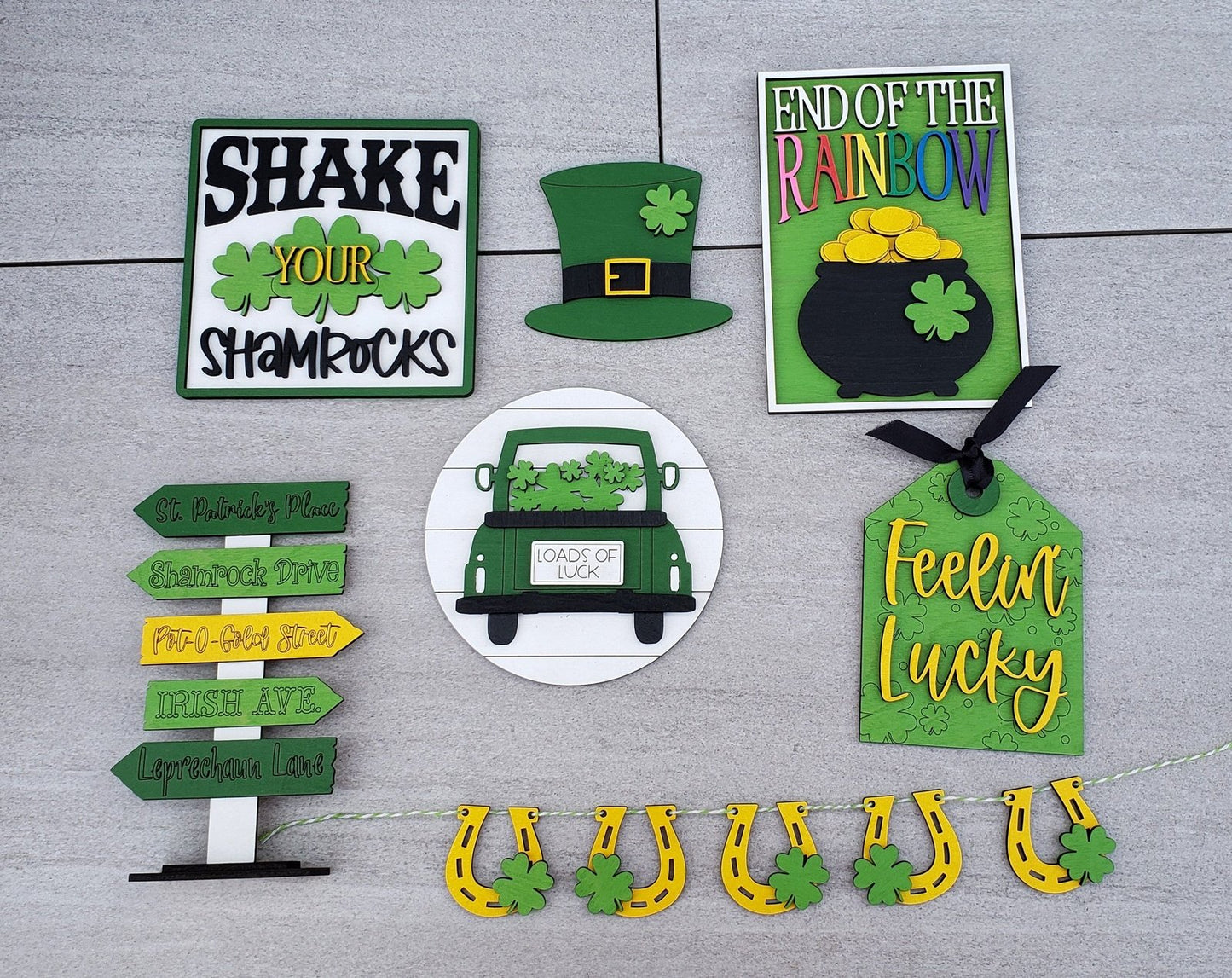 St. Patrick's Day Tiered Tray Set