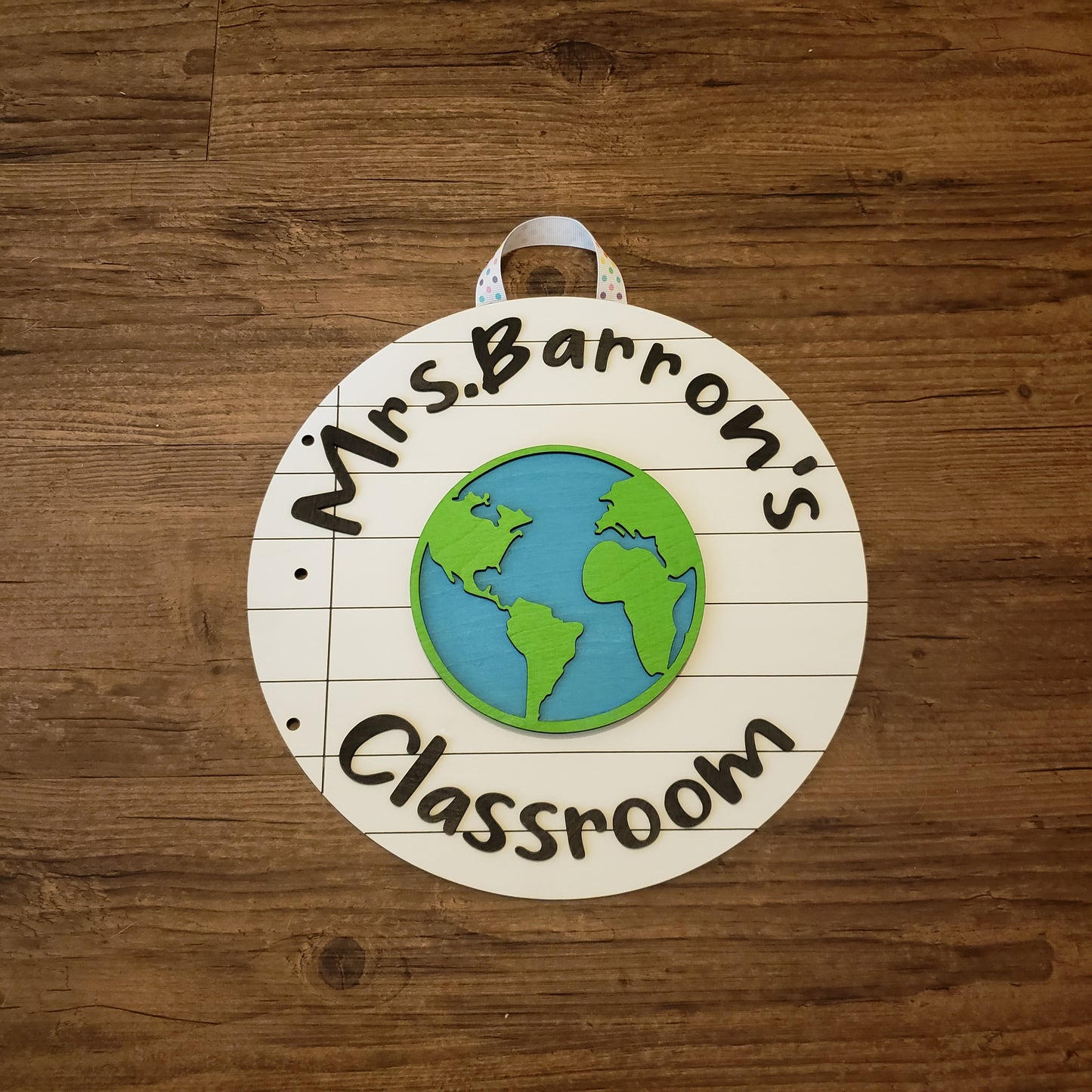 Interchangeable Teacher Sign, Personalization Available