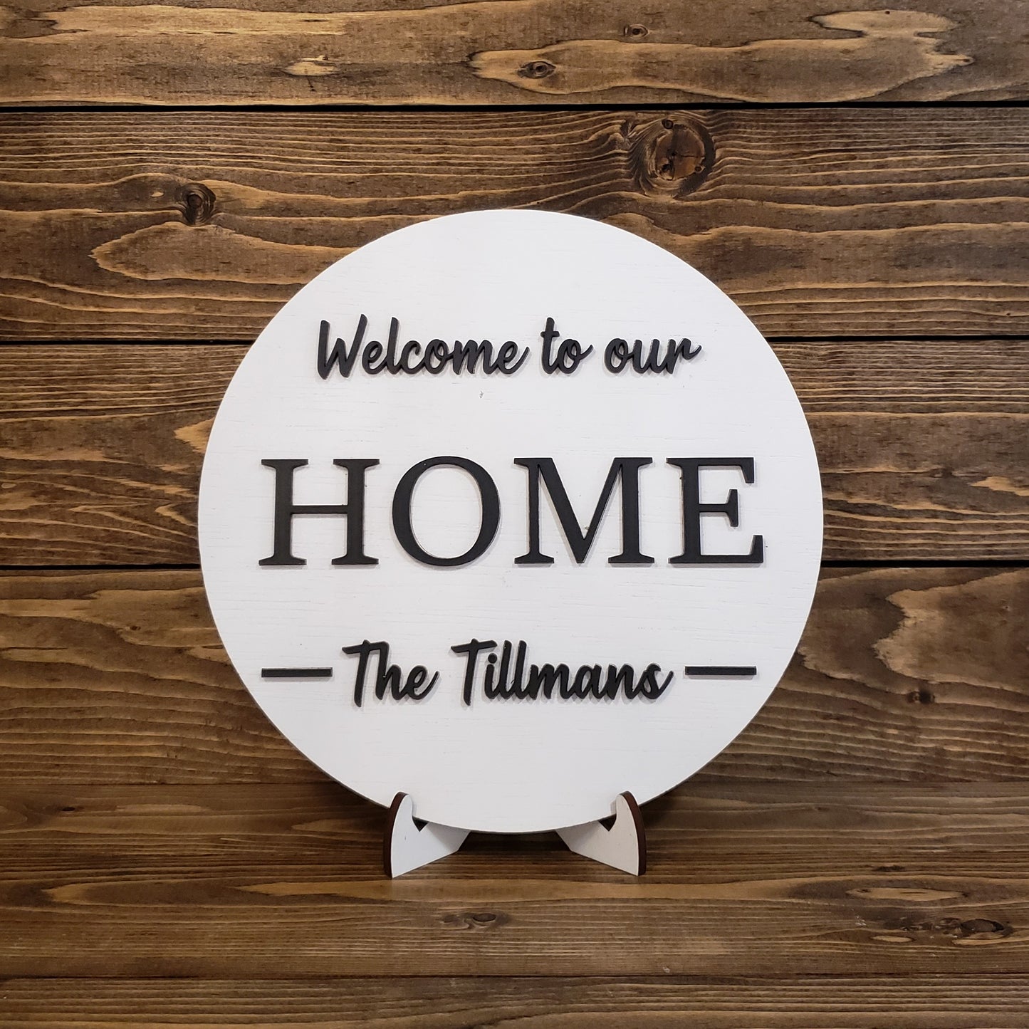 Welcome to Our Home Family Sign