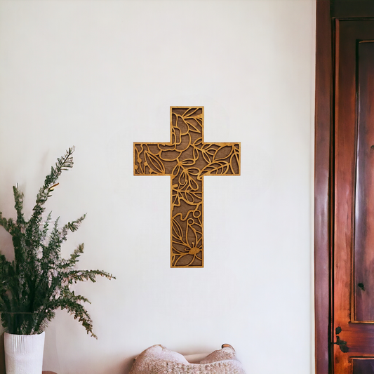 Floral Hanging Cross