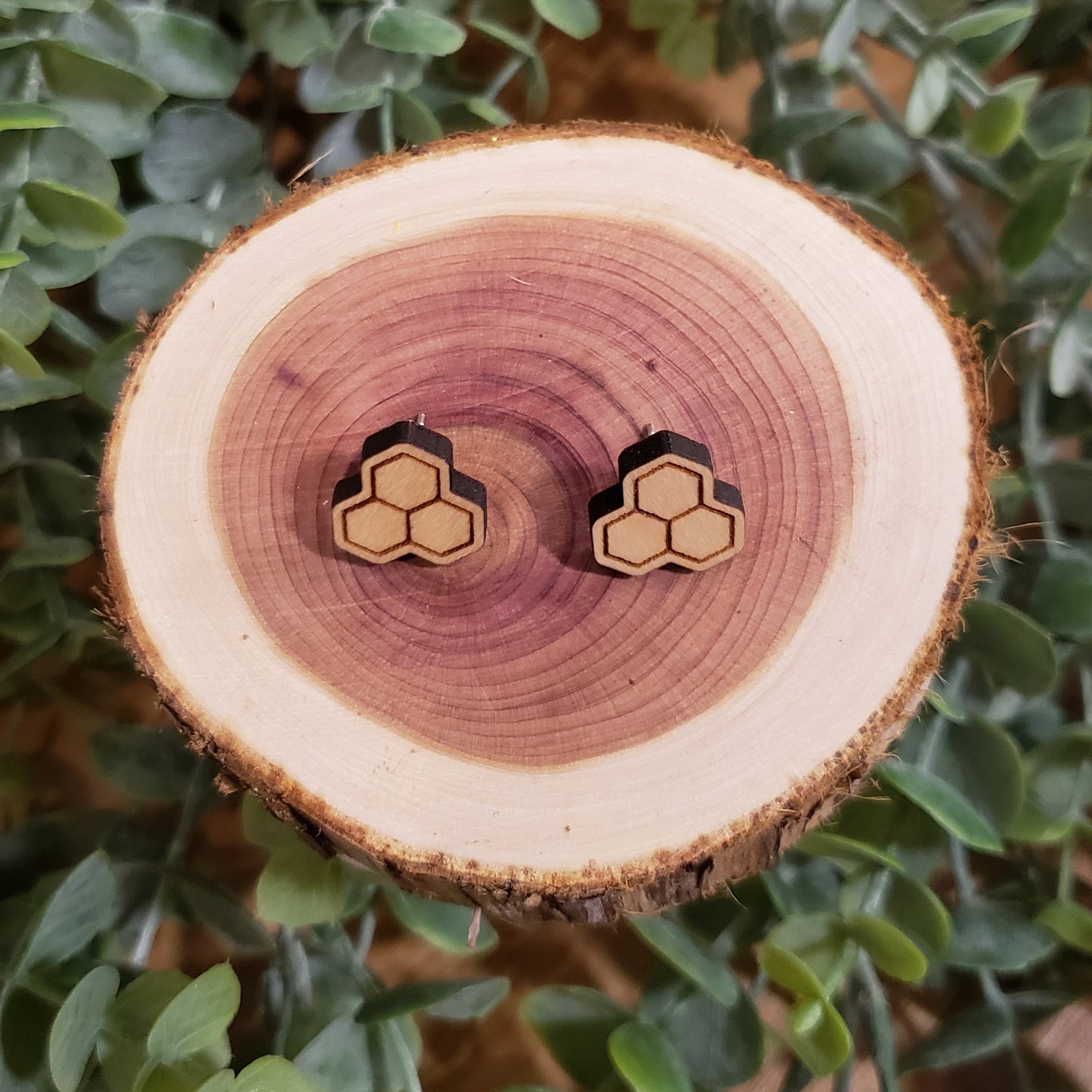 Honeycomb Stud Earrings