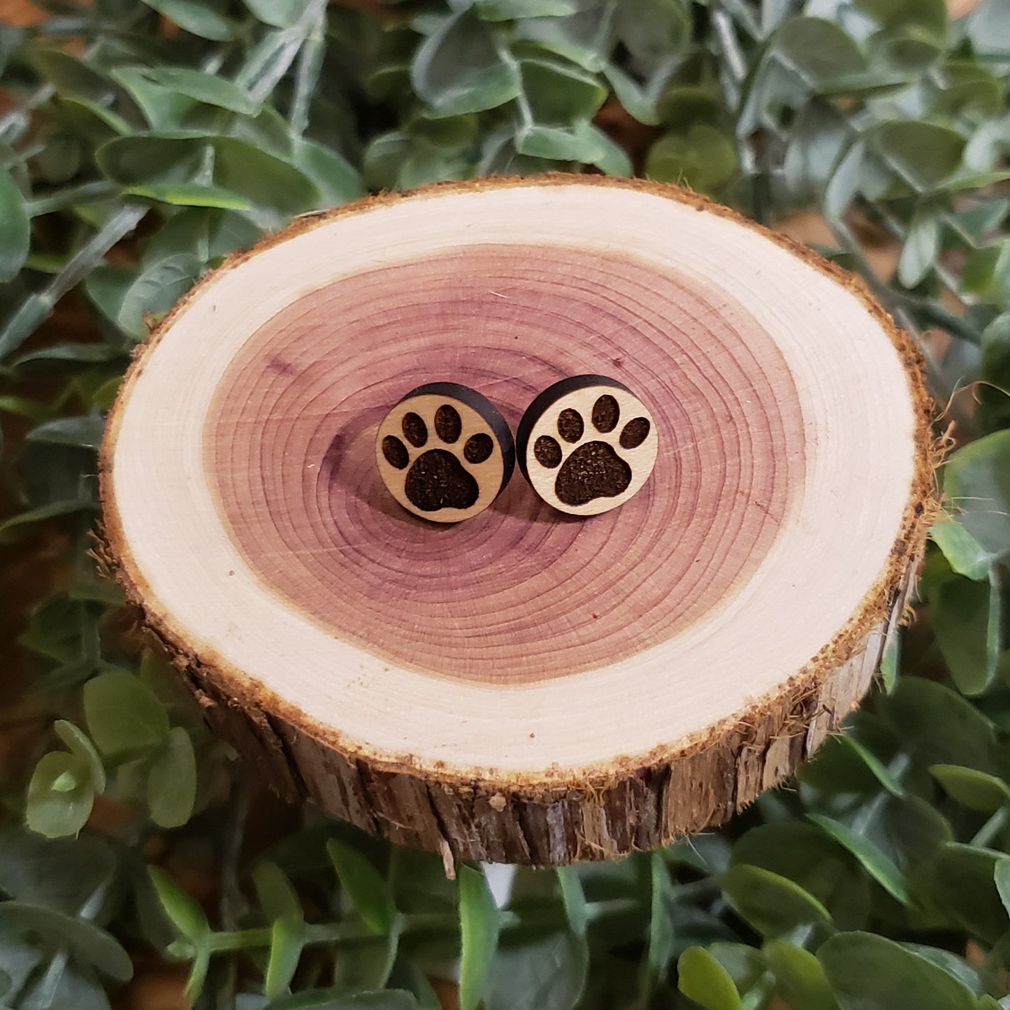 Pawprint Stud Earrings