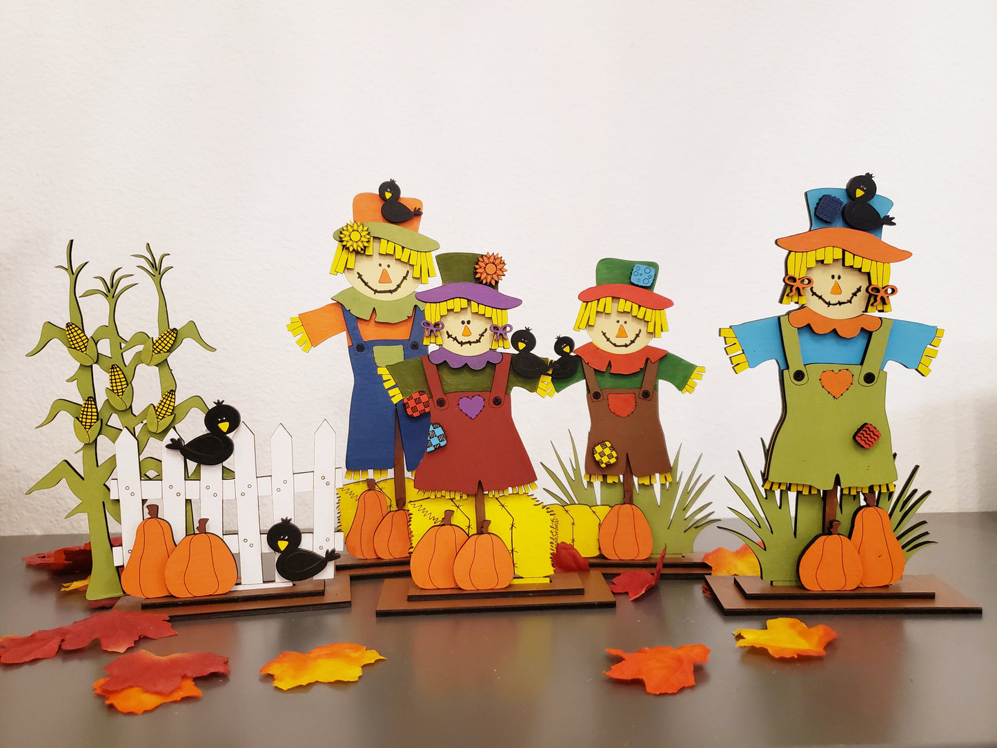 Standing Scarecrow Family