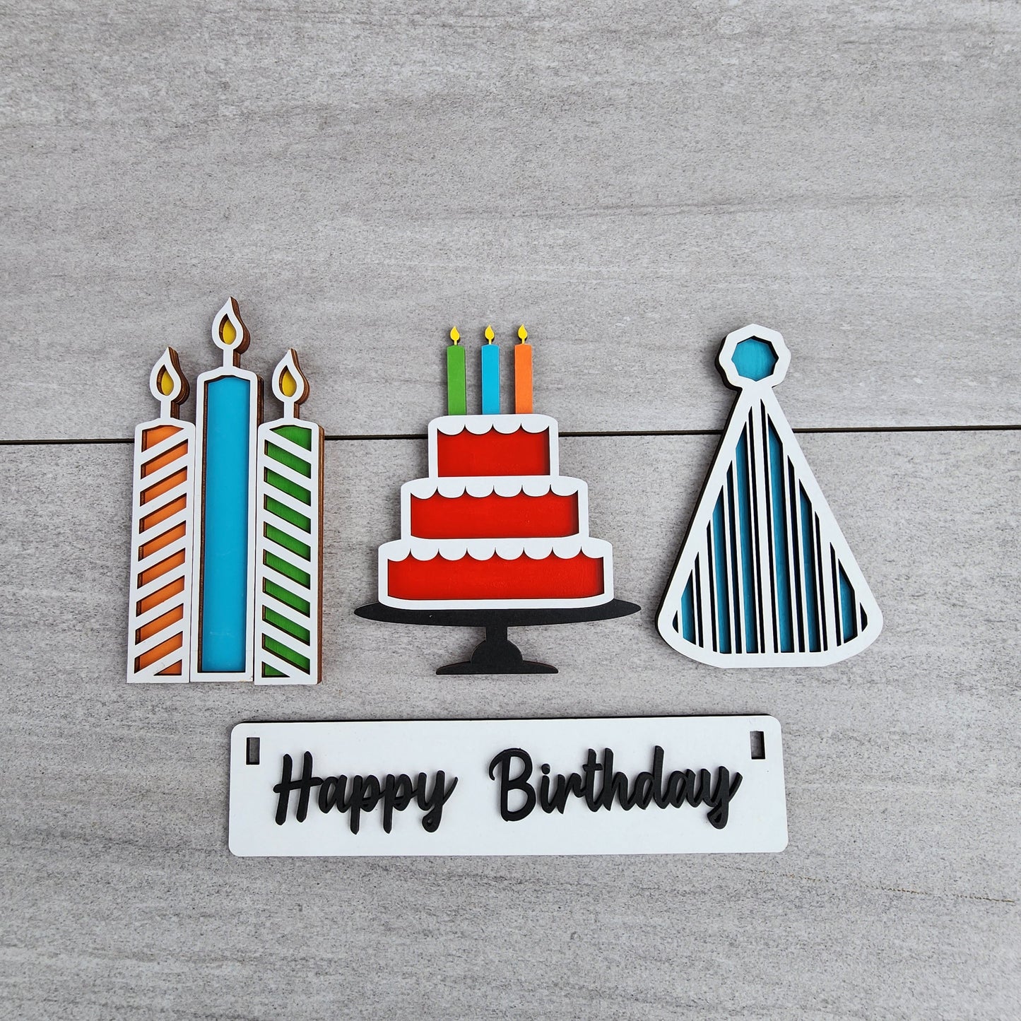 Birthday Shelf Inserts-Inserts Only