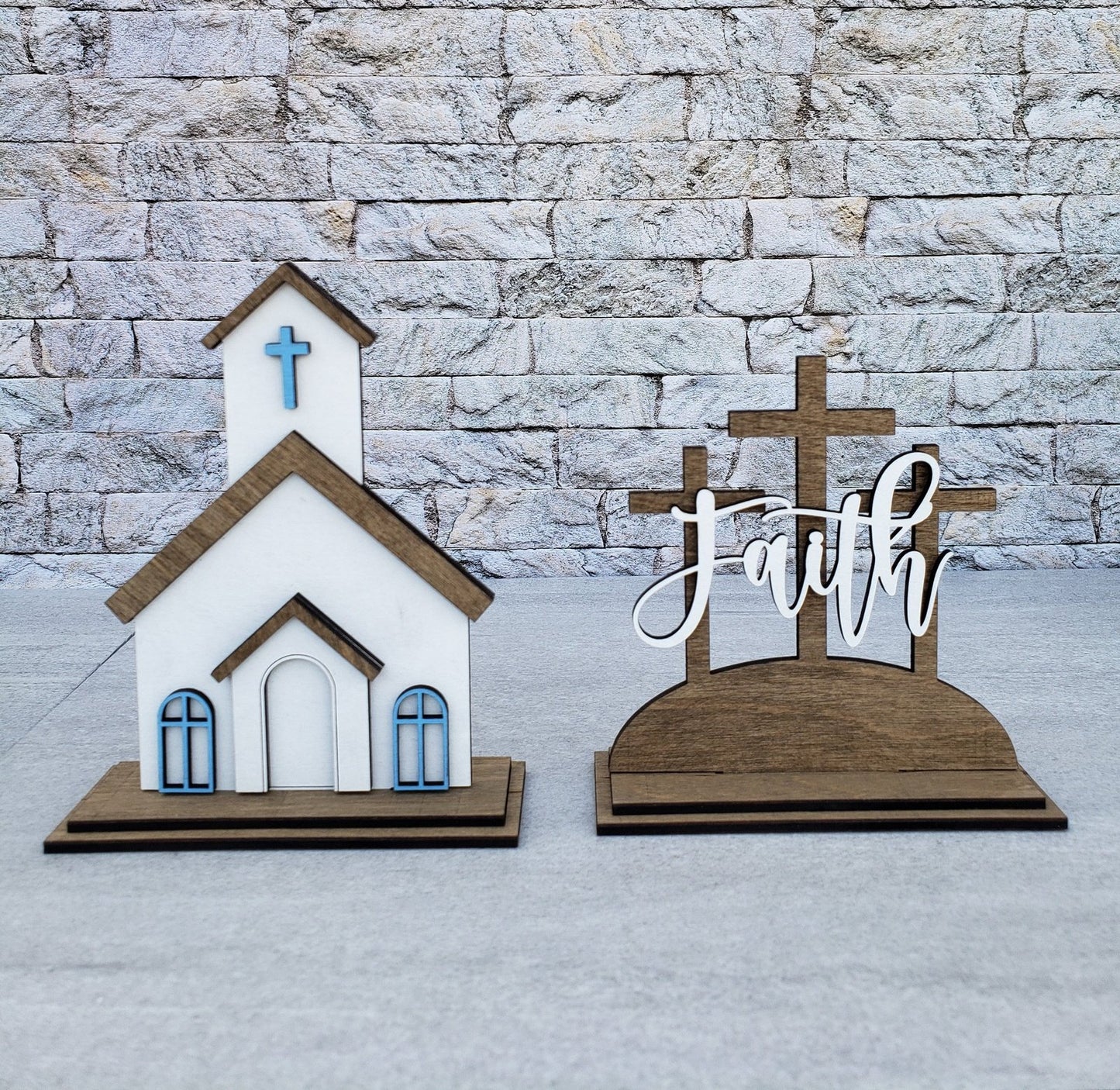 Religious Easter Tiered Tray Set