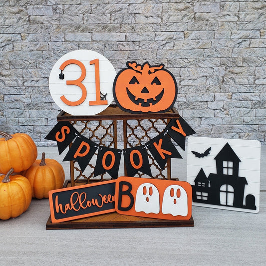 Halloween Tiered Tray Set