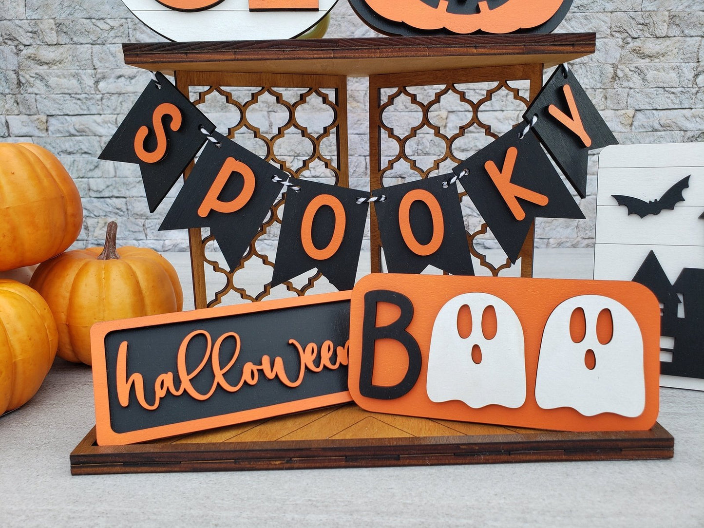 Halloween Tiered Tray Set