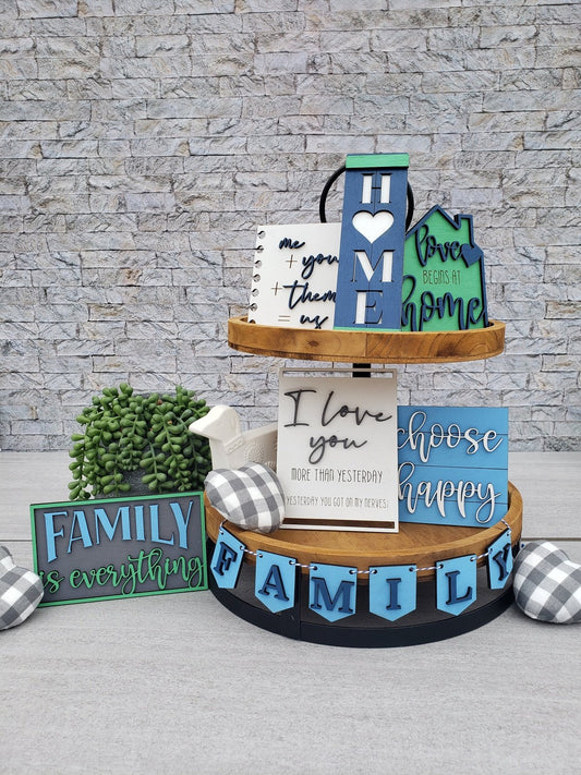 Family Tiered Tray Set