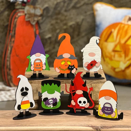 Standing Halloween Costumed Gnomes