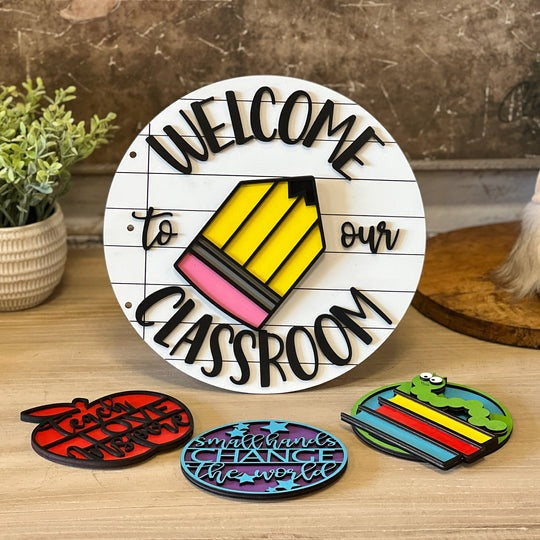 Interchangeable Teacher Sign, Personalization Available – The Creative ...