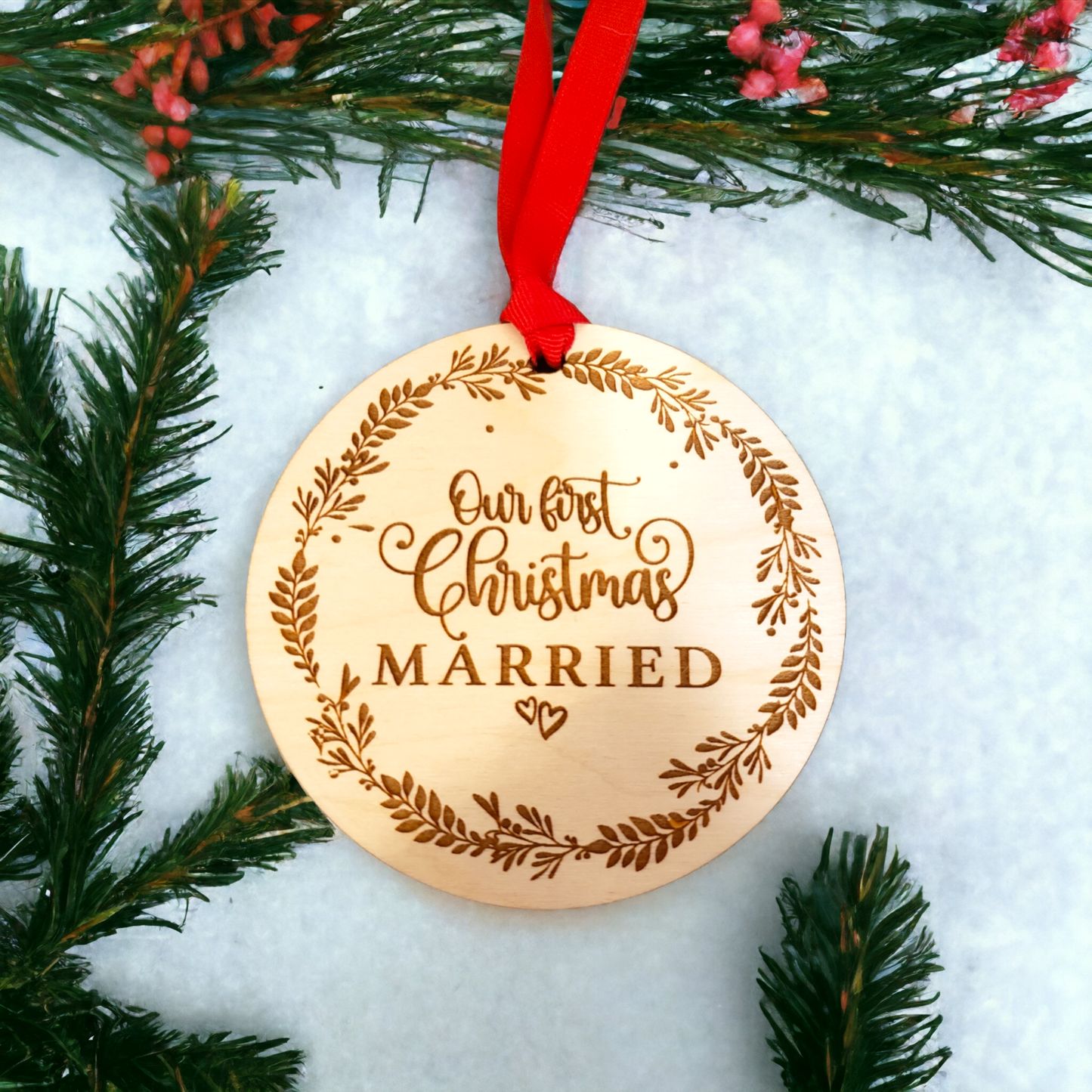 Our First Christmas Married Ornament