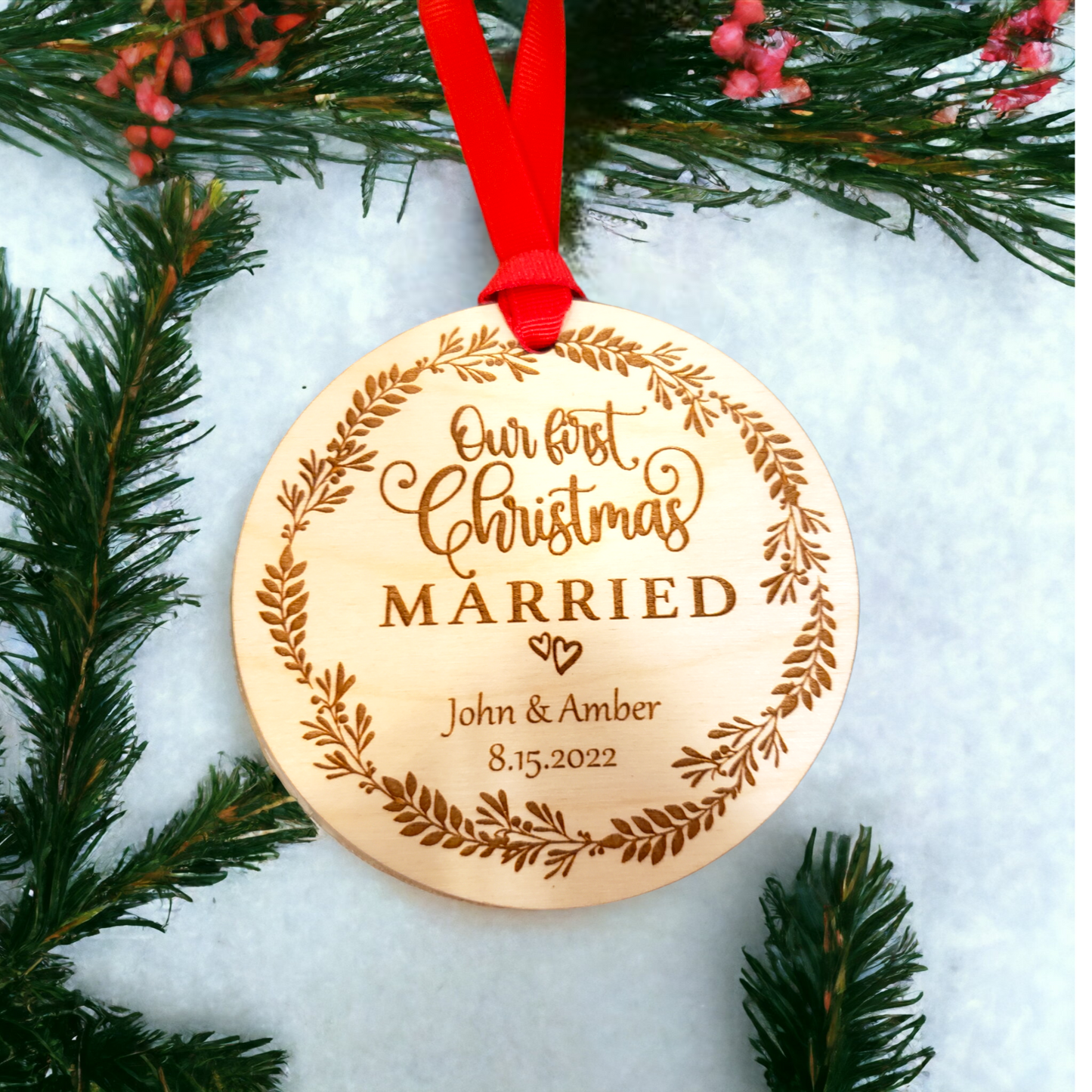 Our First Christmas Married Ornament