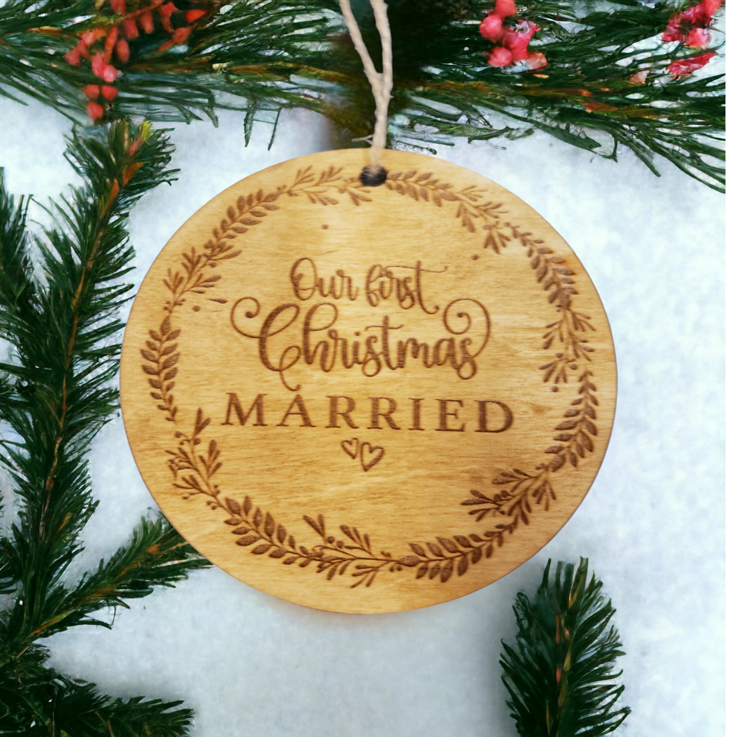 Our First Christmas Married Ornament