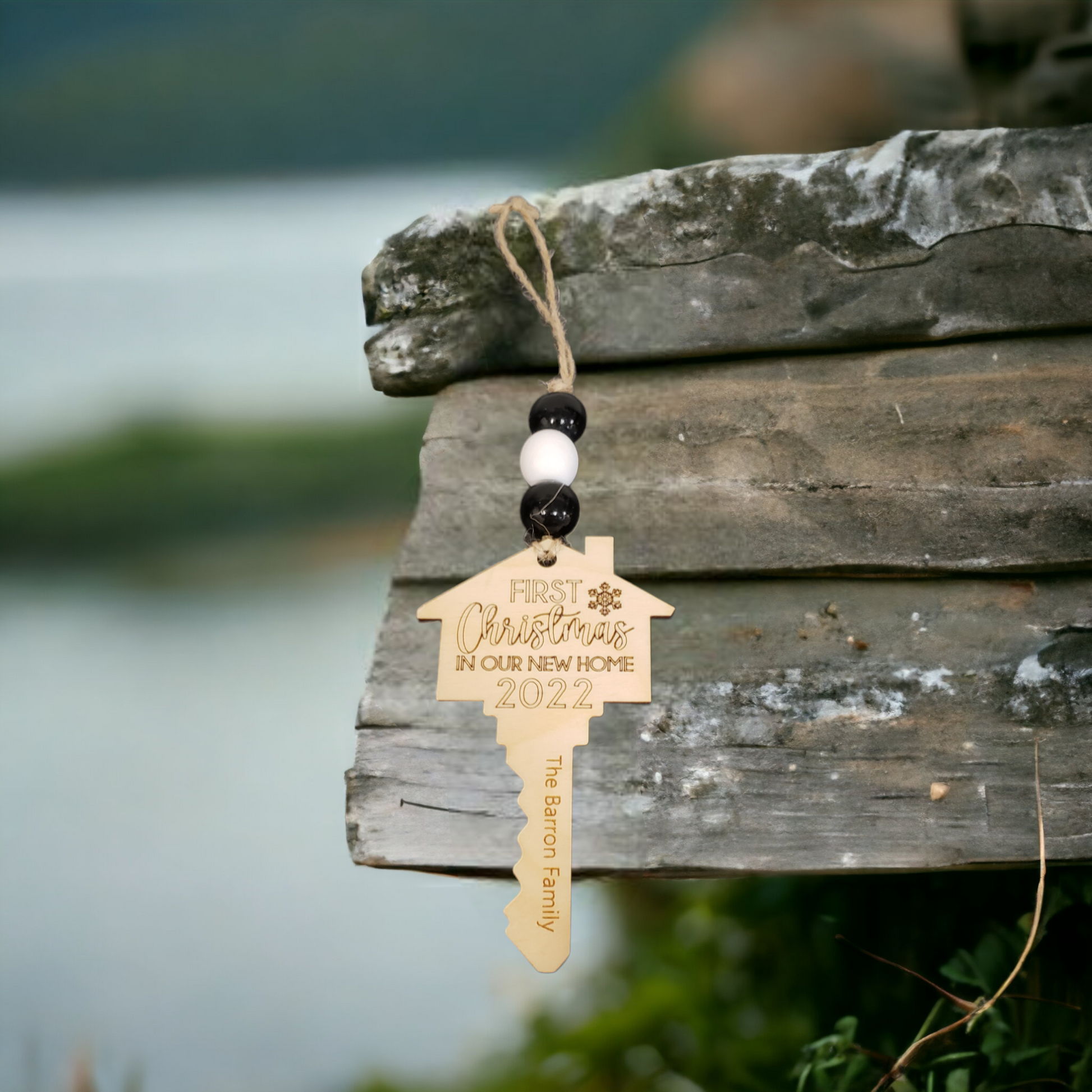 Custom Key Ornament for Realtor Gift