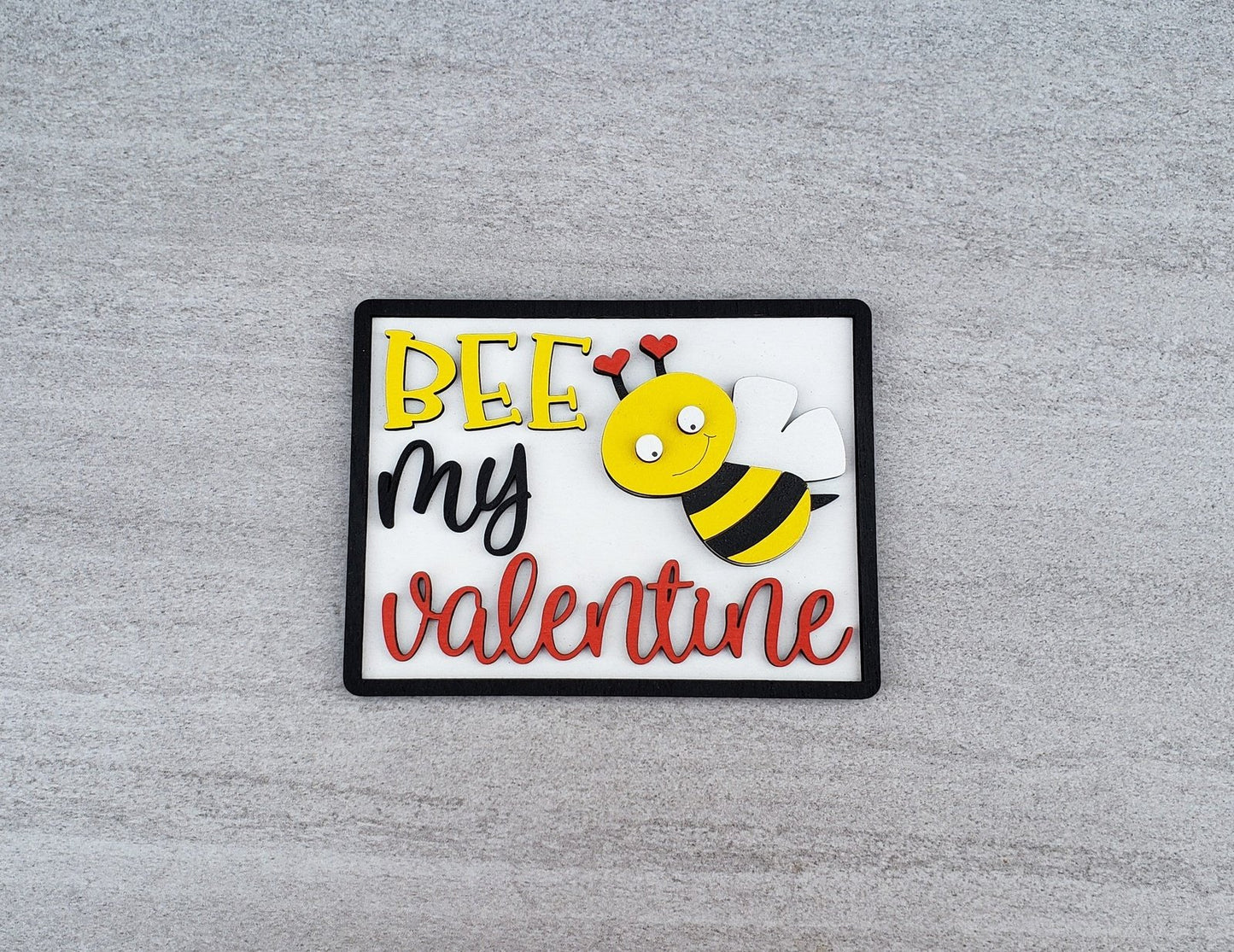 Valentine's Bee Tiered Tray Set