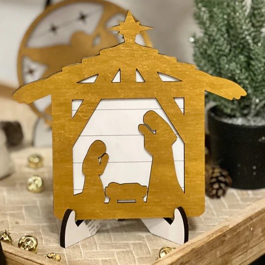 Nativity Tiered Tray Set